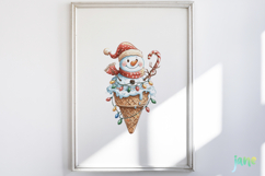 Snowman Ice Cream Sublimation Product Image 2