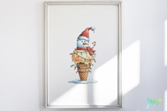 Snowman Ice Cream Sublimation Product Image 2