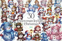 Snowman Joyfully Christmas Sublimation Product Image 1