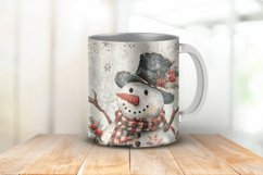 Snowman Junk Journal Digital Paper Bundle Product Image 2