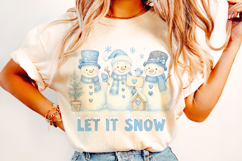 Christmas Snowman PNG, Winter PNG, Holiday PNG, Let it Snow Product Image 2
