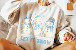 Christmas Snowman PNG, Winter PNG, Holiday PNG, Let it Snow Product Image 3