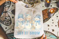 Christmas Snowman PNG, Winter PNG, Holiday PNG, Let it Snow Product Image 4