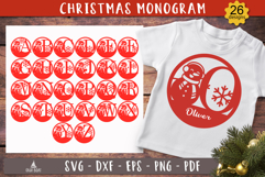 Snowman Letter Monogram SVG Christmas Alphabet bundle