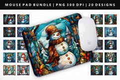 Snowman Mouse Pad Design | Mouse Pad Sublimation PNG Product Image 1