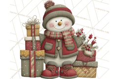 Christmas Snowman Clipart PNG Product Image 2