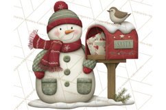 Christmas Snowman Clipart PNG Product Image 4