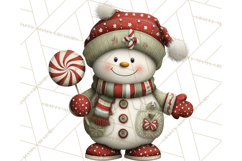 Christmas Snowman Clipart PNG Product Image 2