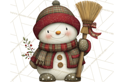 Christmas Snowman Clipart PNG Product Image 3