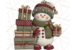 Christmas Snowman Clipart PNG Product Image 4