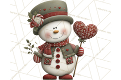 Christmas Snowman Clipart PNG Product Image 3