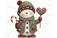 Christmas Snowman Clipart PNG Product Image 4