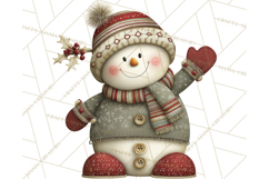 Christmas Snowman Clipart PNG Product Image 4