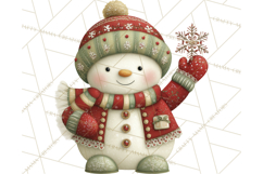 Christmas Snowman Clipart PNG Product Image 4