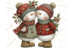 Christmas Snowman Clipart PNG Product Image 3