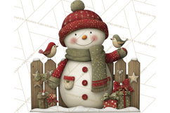 Christmas Snowman Clipart PNG Product Image 2