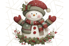 Christmas Snowman Clipart PNG Product Image 5