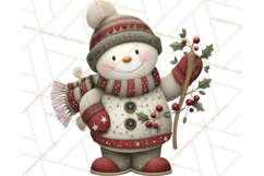 Christmas Snowman Clipart PNG Product Image 2