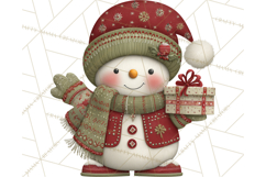 Christmas Snowman Clipart PNG Product Image 2