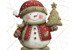 Christmas Snowman Clipart PNG Product Image 5