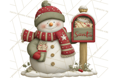 Christmas Snowman Clipart PNG Product Image 4
