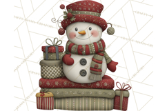 Christmas Snowman Clipart PNG Product Image 2
