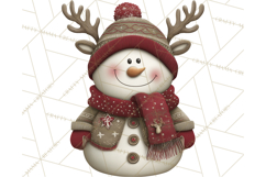 Christmas Snowman Clipart PNG Product Image 2