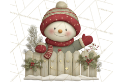 Christmas Snowman Clipart PNG Product Image 5