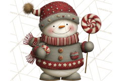 Christmas Snowman Clipart PNG Product Image 2