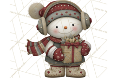 Christmas Snowman Clipart PNG Product Image 3