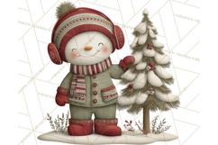Christmas Snowman Clipart PNG Product Image 4