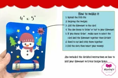 Snowman Money Gift Card, Christmas Money Card Cut File Product Image 3