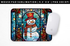 Snowman Mouse Pad Design | Mouse Pad Sublimation PNG Product Image 1