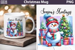 Funny Snowman Mug Sublimation | Christmas quotes Mug Product Image 1