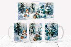 Christmas snowman mug sublimation design wrap 15 Oz, Christmas mug wrap design, Christmas snowman