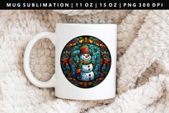 Snowman 11oz, 15oz Mug Sublimation PNG Design Product Image 1