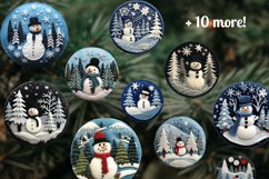 Snowman Ornament Bundle | Felt Christmas Ornaments Png Product Image 10