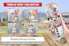 Tumbler Wrap Snowman Painting Product Image 1