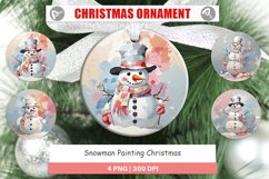Christmas Ornaments Snowman Painting Product Image 1