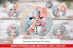 Wind Spinner Snowman Painting Product Image 1