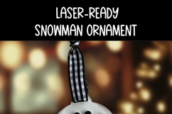 Snowman Heart Ornament Laser Ready SVG |Christmas Laser SVG Product Image 3