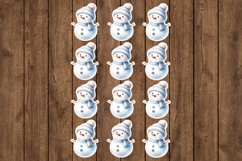 Snowman Printable Stickers - PNG Sticker Sheet