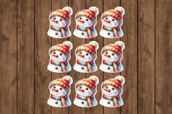 Snowman Printable Stickers - PNG Sticker Sheet