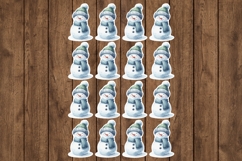 Snowman Printable Stickers - PNG Sticker Sheet