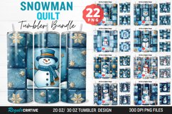 Snowman Quilt Tumbler Bundle Product Image 1