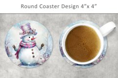 Snowman Coaster, Christmas coaster Product Image 1