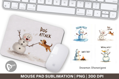 Snowman Shenanigans Mouse Pad Product Image 1