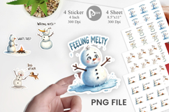 Snowman Shenanigans Sticker Product Image 1