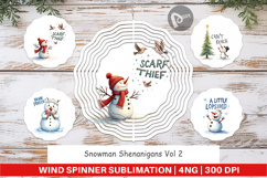 Snowman Shenanigans Wind Spinner Product Image 1