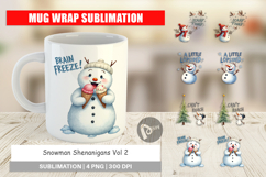 Snowman Shenanigans Mug Wrap Product Image 1